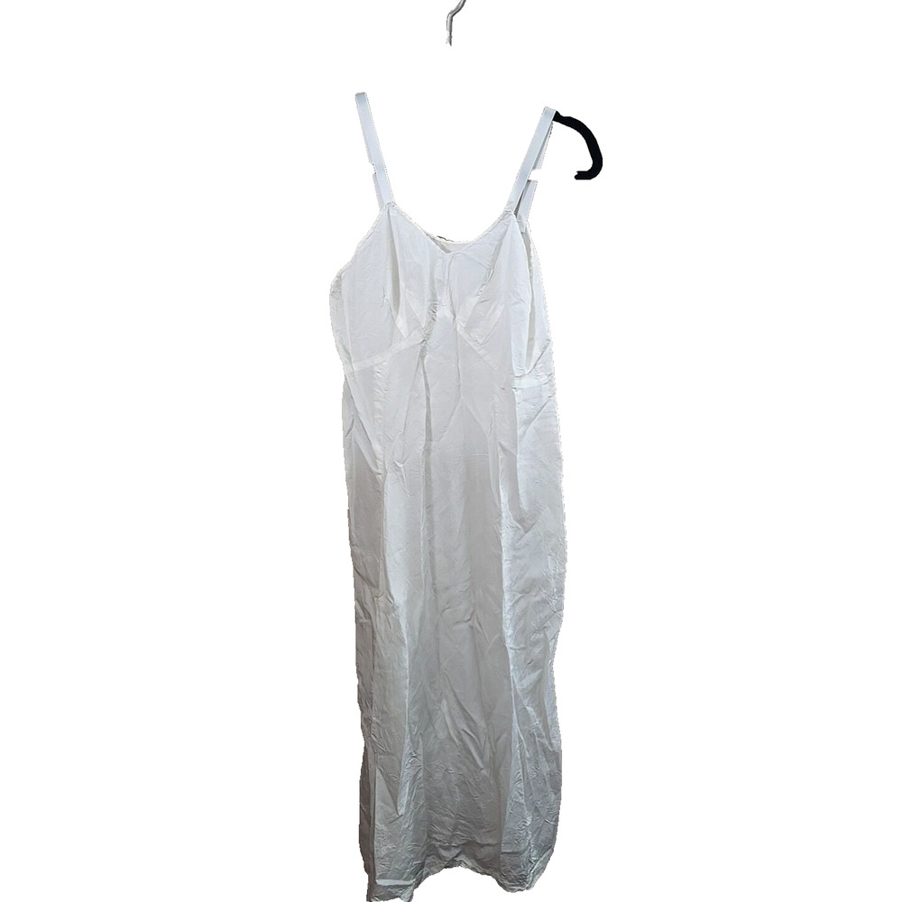Vintage White Sleeveless Nightie Lingerie Sleepwear Slip Dress Womans‎ Sz Medium